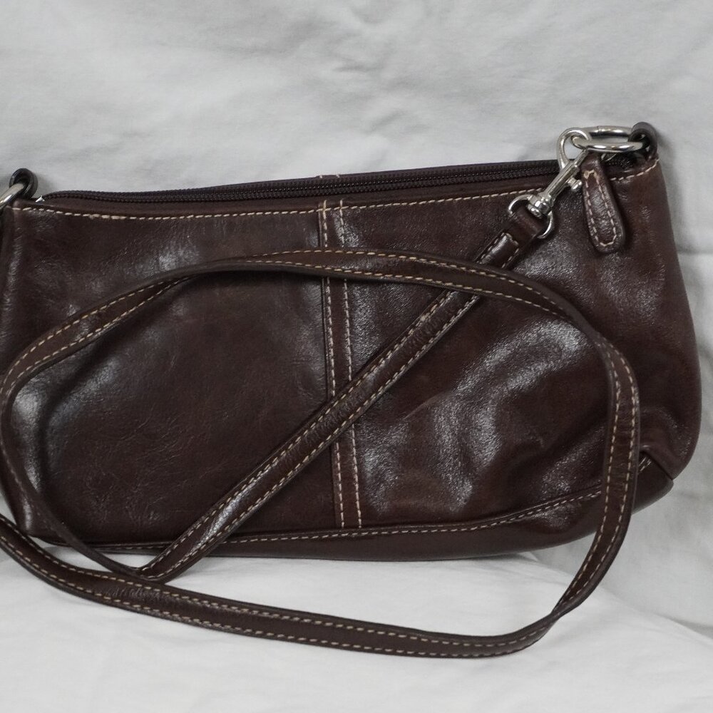Giani Bernini Brown Leather Clutch